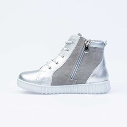 552146-31 Ботинки байка для девочки серебрист. фото №2