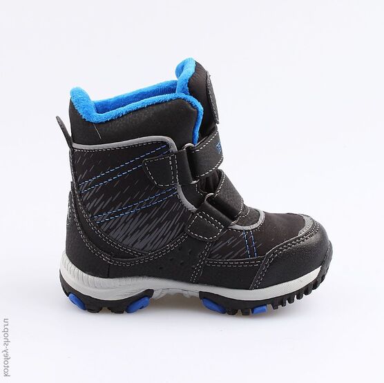 254950-45 Мембранные ботинки с LED-подсветкой для мальчики чер-син фото №2