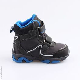 254961-42 Мембранные ботинки для мальчики сер-син фото №2