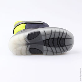 264004-41 Сноубутсы с LED-подсветкой для мальчики сер-сал фото №3