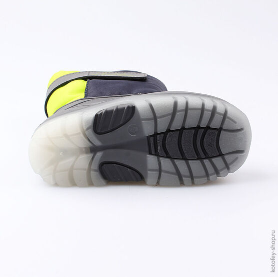 264004-41 Сноубутсы с LED-подсветкой для мальчики сер-сал фото №3