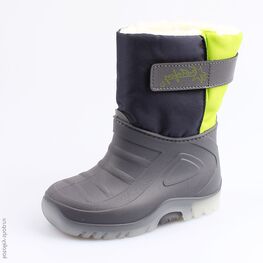 264004-41 Сноубутсы с LED-подсветкой для мальчики сер-сал