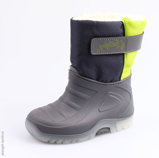 264004-41 Сноубутсы с LED-подсветкой для мальчики сер-сал