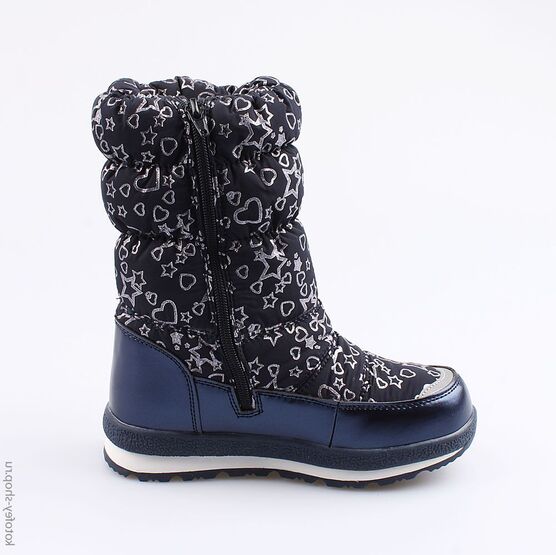 664923-42 Мембранные сапожки для девочки светло-синий фото №2