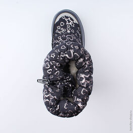 664923-42 Мембранные сапожки для девочки светло-синий фото №4