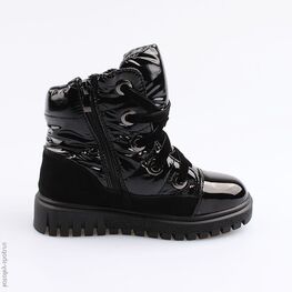 554050-41 Ботинки-дутики для девочки черный фото №2