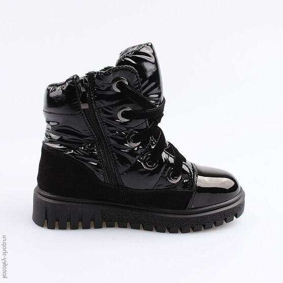 554050-41 Ботинки-дутики для девочки черный фото №2