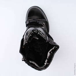 554050-41 Ботинки-дутики для девочки черный фото №4