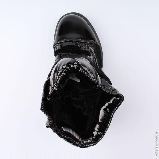 554050-41 Ботинки-дутики для девочки черный фото №4