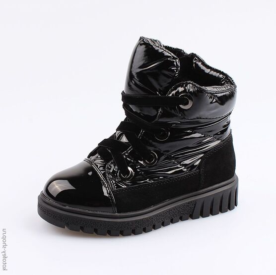 554050-41 Ботинки-дутики для девочки черный