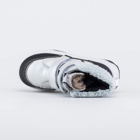 452133-51 Детские зимние ботинки для девочки для девочки серебристый фото №4