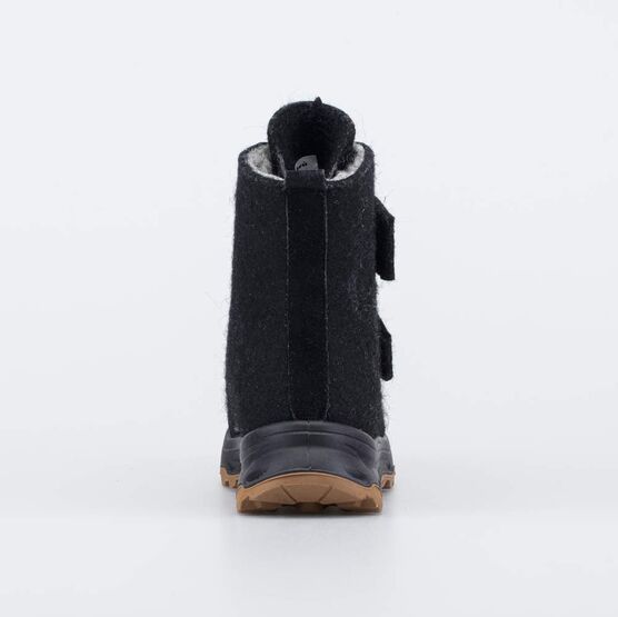 557008-41 Валенки на липучках Волк для мальчики черный фото №5