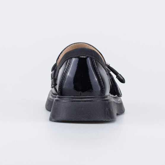 732412-21 Лакированные туфли-лоферы для девочки для девочки черный фото №5