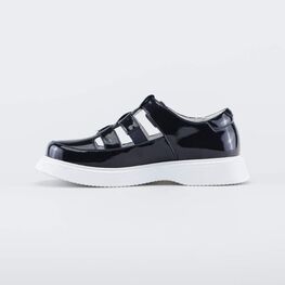 732413-22 Лакированные школьные туфли для девочки синий фото №2