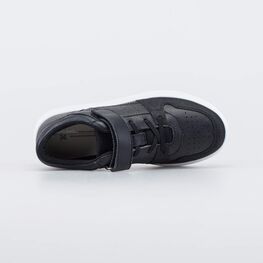 732416-12 Кожаные кроссовки для мальчика-подростка для мальчики черный фото №4