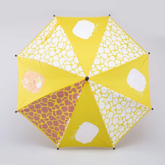 03707140-00 Зонт-трость Жираф желтый-оранжевый для мальчики желтый + оранжевый фото №2