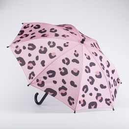 03807086-40 Зонт детский Розовый Леопард для девочки розовый