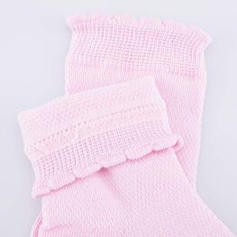 07842984-42 Хлопковые носки сетка (3 пары) для девочки разноцветный фото №2