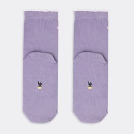 07842978-40 Хлопковые носки Единорожка для девочки сиреневый фото №3