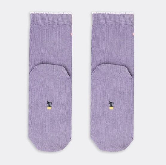 07842978-40 Хлопковые носки Единорожка для девочки сиреневый фото №3