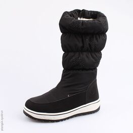 664046-42 Сапожки для девочки черный