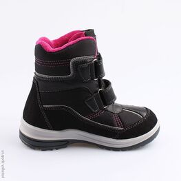 654977-42 Мембранные ботинки для девочки чер-фук фото №2