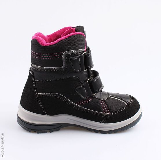 654977-42 Мембранные ботинки для девочки чер-фук фото №2