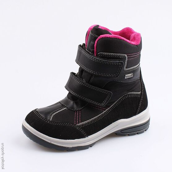 654977-42 Мембранные ботинки для девочки чер-фук