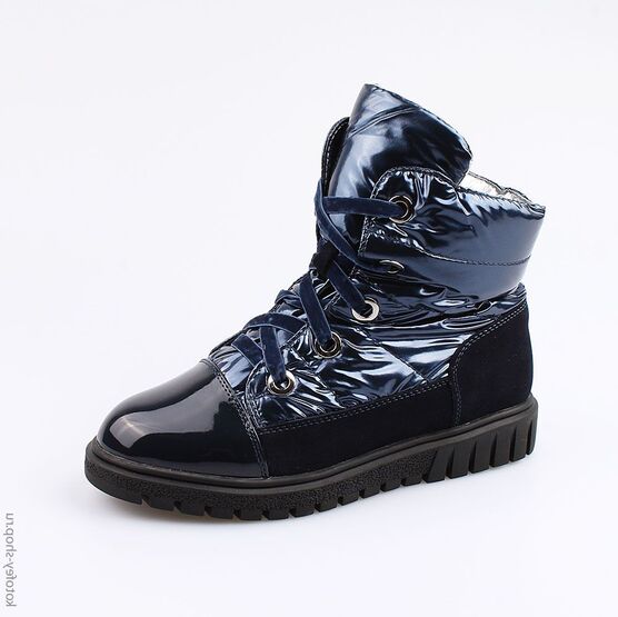 754019-42 Ботинки-дутики для девочки светло-синий