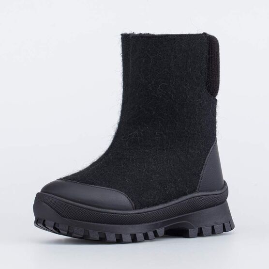567063-42 Валенки на молнии для девочки для девочки черный