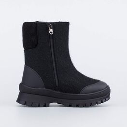 567063-42 Валенки на молнии для девочки для девочки черный фото №2