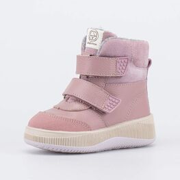352413-52 Зимние ботинки с мехом для девочки розовый
