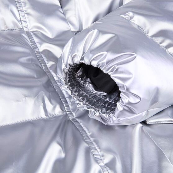 07857046-40 Куртка детская серебристый для девочки серебристый фото №5