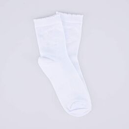 07842998-40 Носки детские хлопковые белый сетка для девочки белый