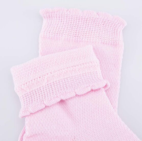 07842984-41 Носки детские хлопковые сетка (3 пары) для девочки разноцветный фото №2