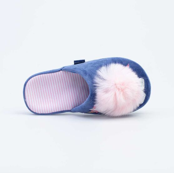 531207-11 Тапочки для девочки светло-синий фото №4