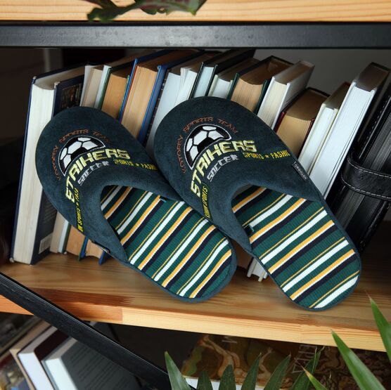 731168-12 Домашние тапочки для мальчика для мальчики зеленый фото №6