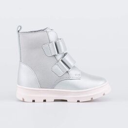 352370-31 Утепленные ботинки на липучках DGU серый для девочки светло-серый фото №2