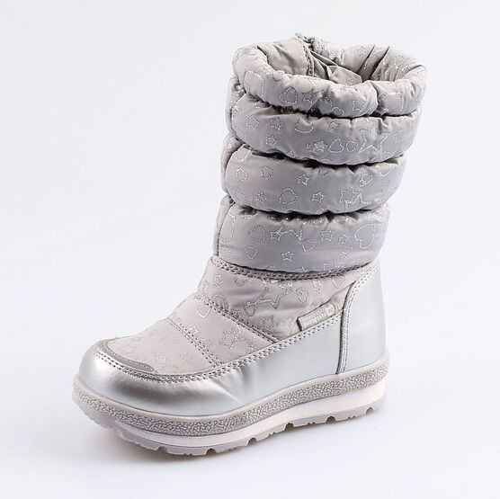 464919-43 Мембранные сапожки для девочки серый