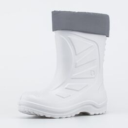 765014-11 Серые утепленные сапожки из ЭВА для девочки серый