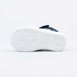 221117-11 Текстильные сандалии с липучками Камуфляж для мальчики синий фото №3