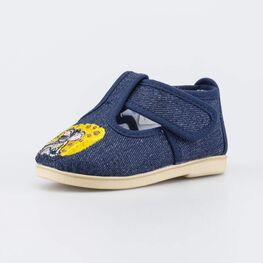 131192-11 Текстильная обувь для первых шагов Мышь и Сыр для мальчики синий
