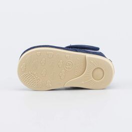 131192-11 Текстильная обувь для первых шагов Мышь и Сыр для мальчики синий фото №3