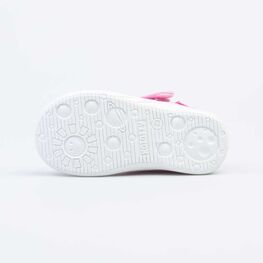 221116-12 Текстильные сандалии для девочки Розовый дым для девочки розовый фото №3