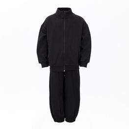 07764106-70 Черный костюм зип-свитшот + брюки для мальчика для мальчики черный