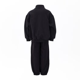 07764106-70 Черный костюм зип-свитшот + брюки для мальчика для мальчики черный фото №2