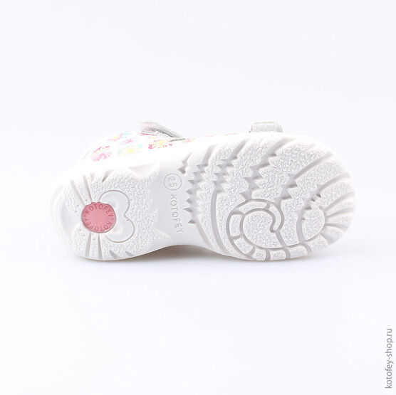 322060-21 Босоножки для девочки бел-цве фото №3