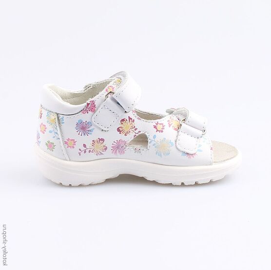 122114-21 Босоножки для девочки бел-цве фото №2