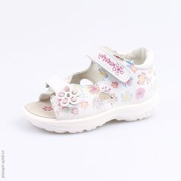 122114-21 Босоножки для девочки бел-цве