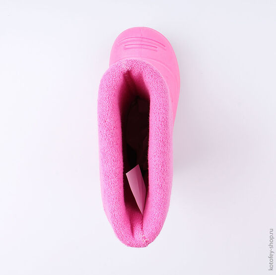 365001-16 Резиновые сапоги для девочки роз-фук фото №4